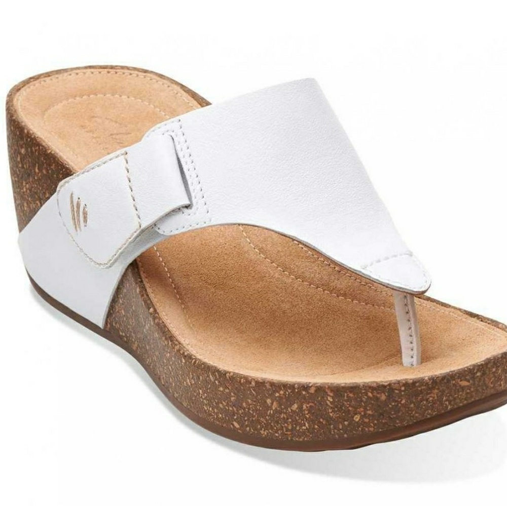 NEW! Clark's Leather Wedges